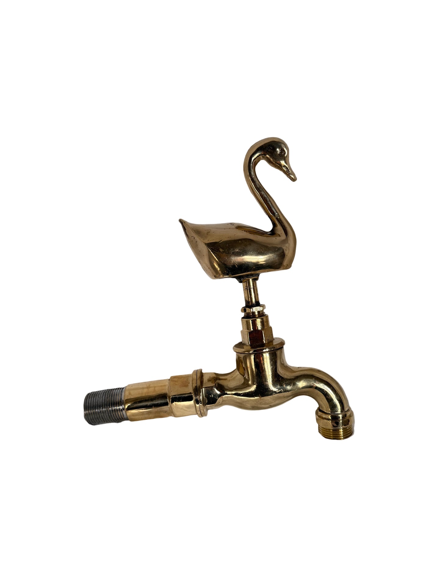 Solid Brass Animal Tap-Swan