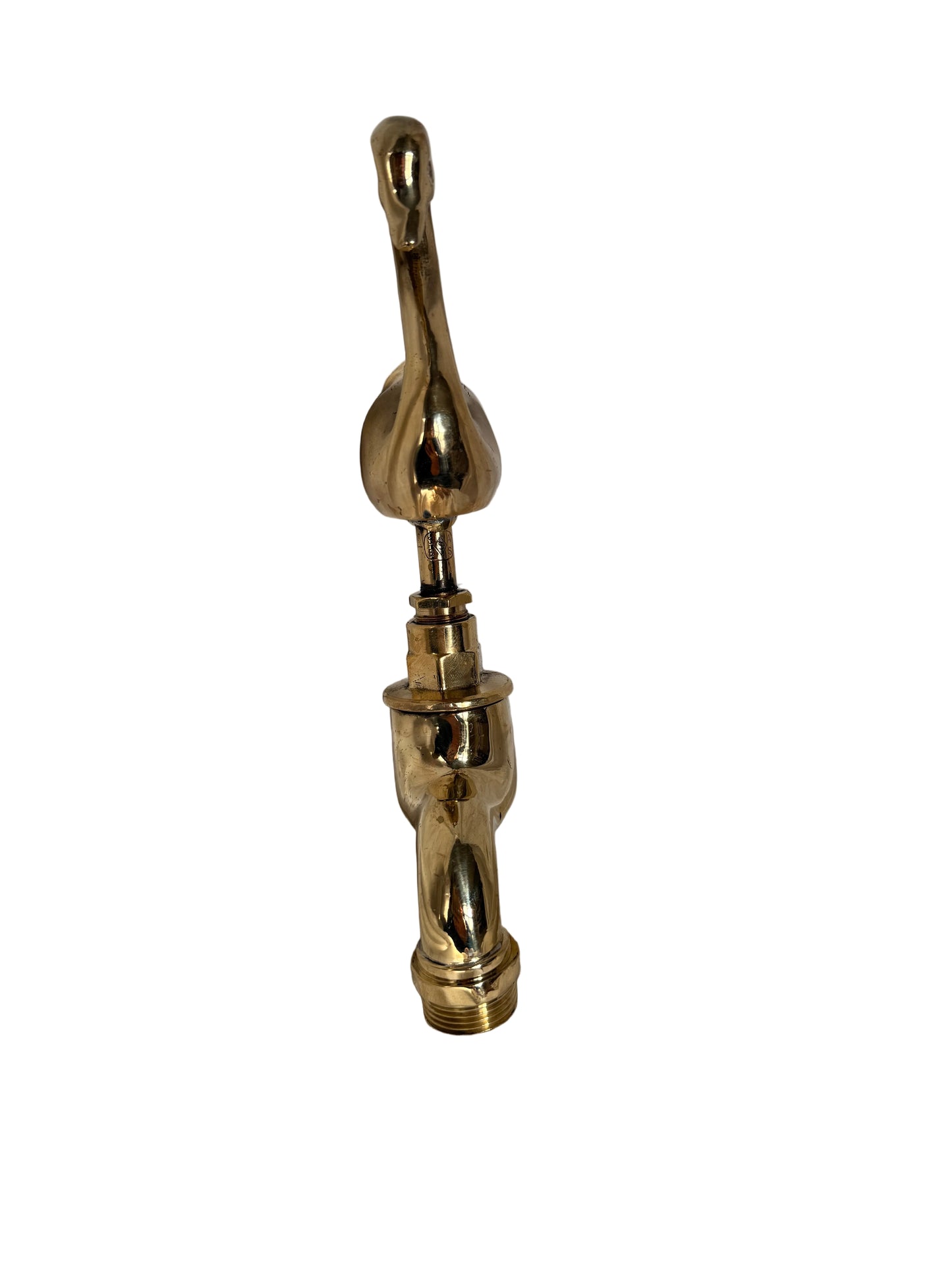 Solid Brass Animal Tap-Swan