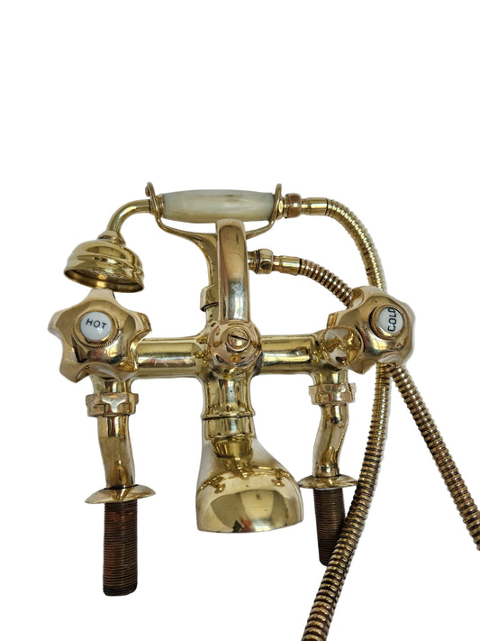 Solid Brass Pillar Mounted Bath Mixer