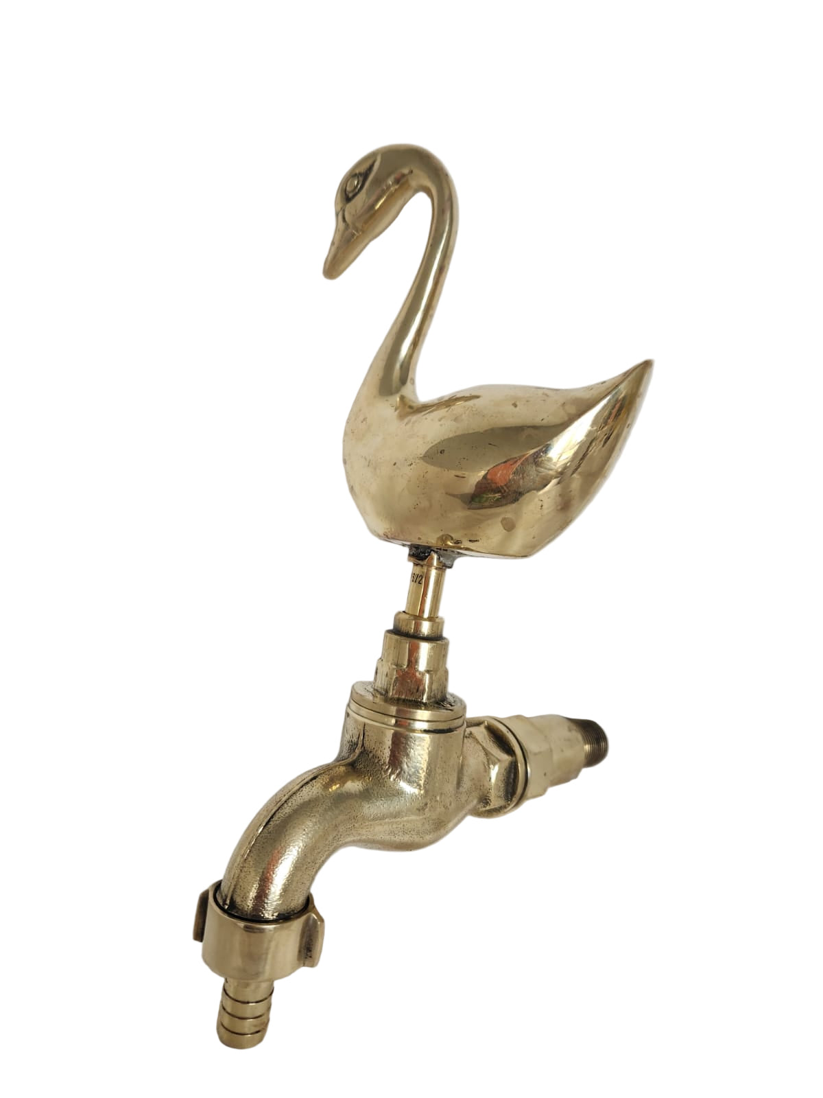 Solid Brass Animal Tap-Swan