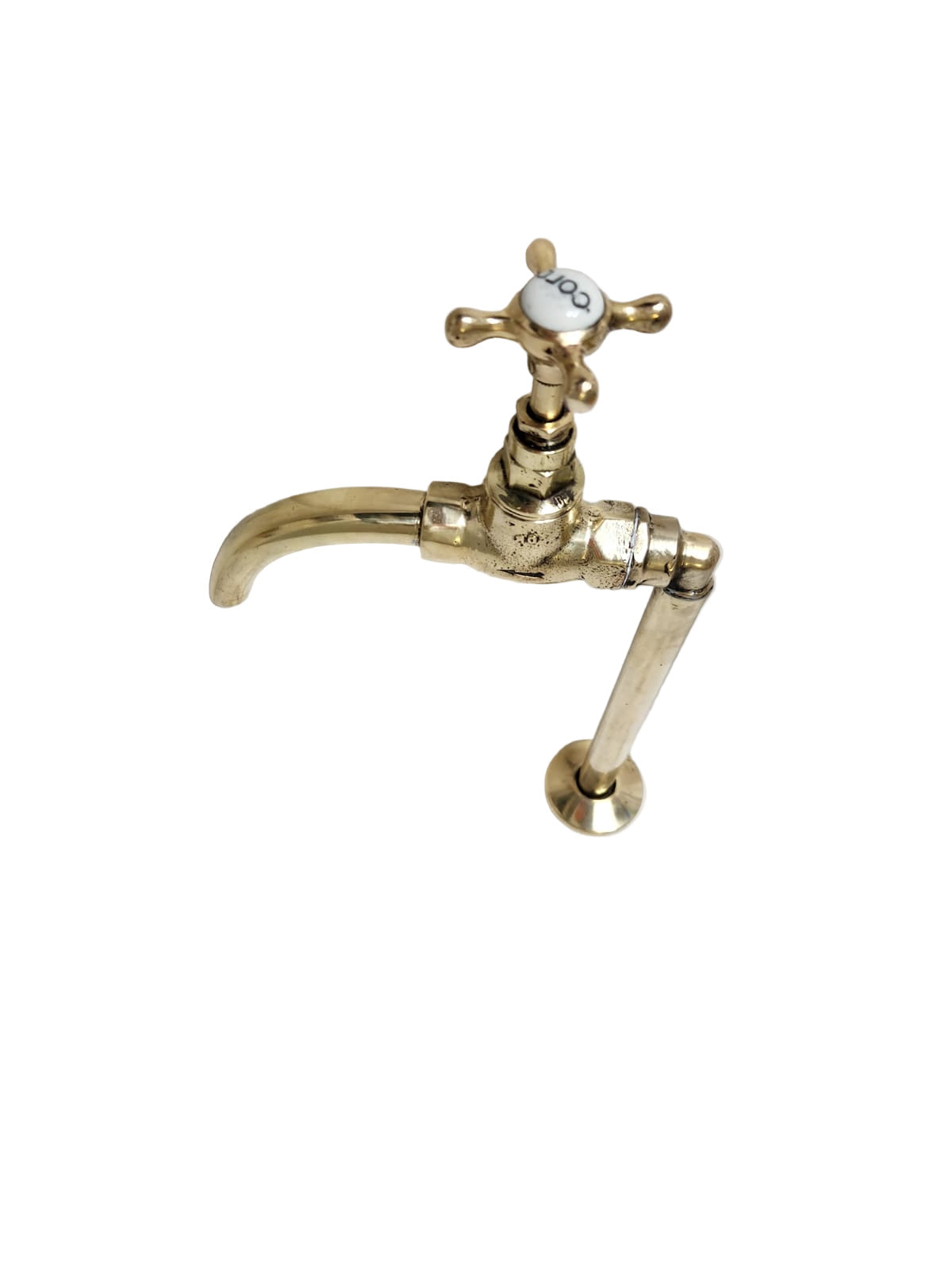 Solid Brass Bib Tap with Extension – Counter Mount