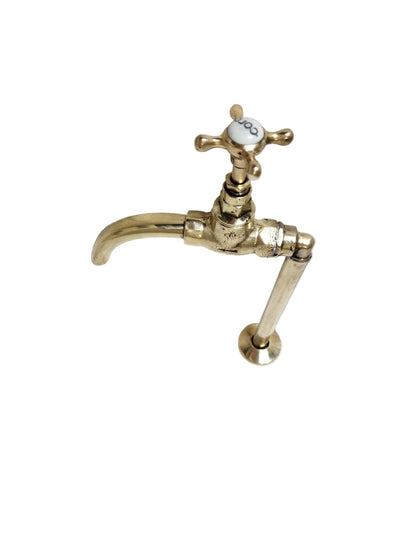 Solid Brass Bib Tap with Extension – Counter Mount
