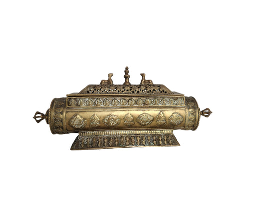 Brass Tibetan Incense Burner