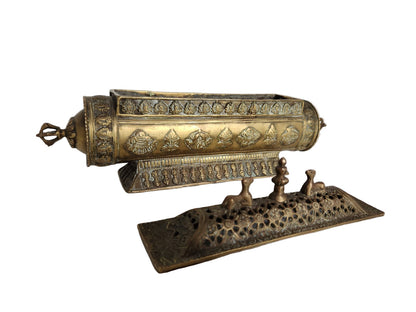 Brass Tibetan Incense Burner