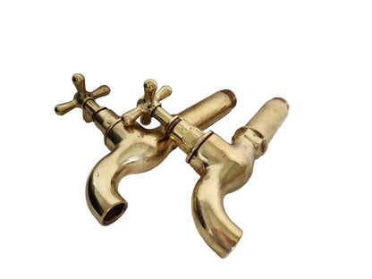 3/4 Brass Bib Taps with Extension Pieces