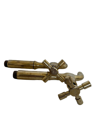 Solid Brass Bib Taps with Extension Pieces